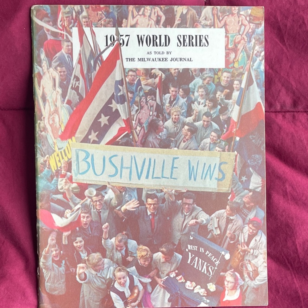 1957 World Series Milwaukee Braves World Series Booklet
